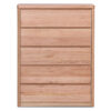 Luca Tasmanian Oak Timber 5 Drawer Tallboy