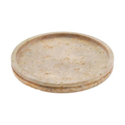Marcellus Travertine Round Tray