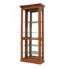 Mary New Zealand Pine Timber Display Cabinet, Blackwood