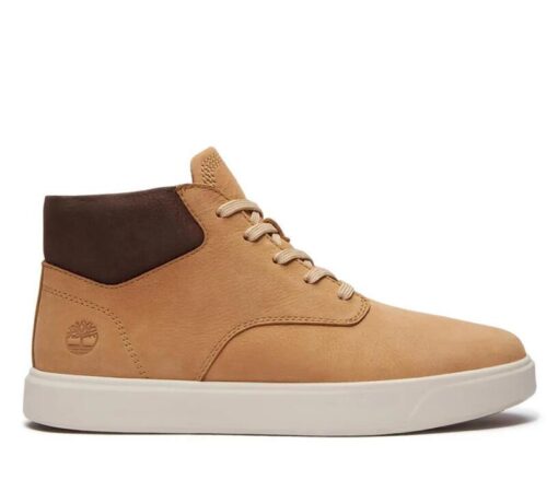 Men's Emerson Street Mid Lace-Up Sneaker Beige 7 US Mens