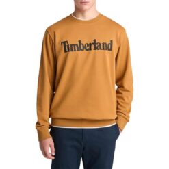 Men's Northwood Wordmark Logo Brushback Crew Neck Sweatshirt Wheat