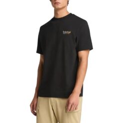 Men's Rugged Active Gear Back Graphic T-Shirt Black