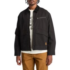 Men's Strafford Washed Canvas Jacket Black