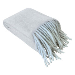 Michelle Faux Mohair Throw, 130x170cm, Grey