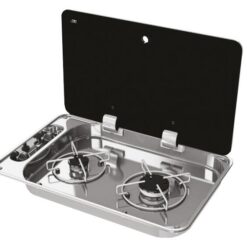 NCE CAN 2 Burner Rectangular Hob-Unit with Manual Ignition