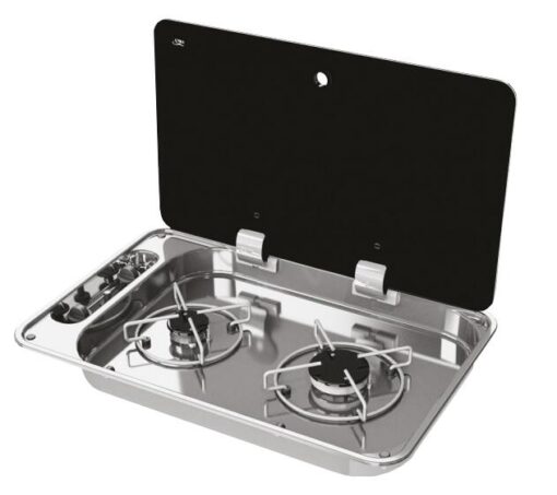 NCE CAN 2 Burner Rectangular Hob-Unit with Manual Ignition