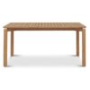 Natamia Teak Timber Outdoor Dining Table, 160cm