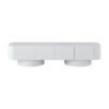 Olinda Wooden 4 Door TV Unit, 200cm, White