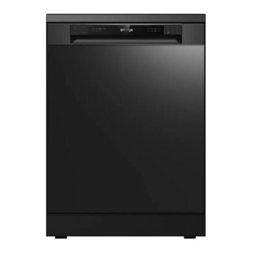 Omega 60cm Freestanding Dishwasher - Black Stainless Steel