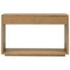 Oscar Mindi Wood 2 Drawer Hall Table, 120cm, Natural