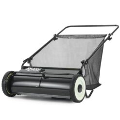 PLANTCRAFT Push Lawn Sweeper, 26" Wide Leaf and Grass Clipping Collector