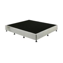 Palermo King Single Ensemble Bed Base Platinum Light Grey Linen Fabric