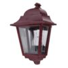 Paris Italian Made IP43 Exterior Wall Mounted Lantern, Burgundy