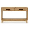 Portland Recycled Pine Timber 130cm Hall Table with Shelf