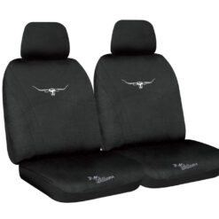 R.M. Williams Black Expander Fit Neoprene Seat Covers, Size 30
