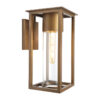 Ryde IP43 Exterior Wall Light, Aged Brass