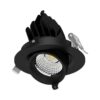 Scoop Aluminium DALI Dimmable LED Gimbal Downlight, 13W, CCT, Black