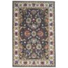 Shana Handmade Wool Kashan Rug, 160x110cm, Grey / Ivory