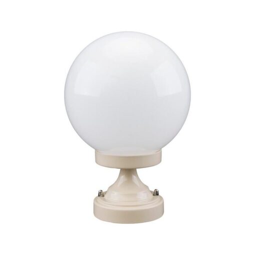 Siena Italian Made IP43 Exterior Pillar Light, Short, 20cm, Beige
