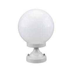 Siena Italian Made IP43 Exterior Pillar Light, Short, 20cm, White