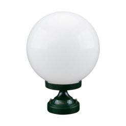 Siena Italian Made IP43 Exterior Pillar Light, Short, 25cm, Green