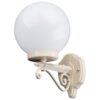 Siena Italian Made IP43 Exterior Up Wall Light, Style B, 20cm, Beige
