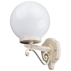 Siena Italian Made IP43 Exterior Up Wall Light, Style B, 20cm, Beige