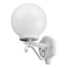 Siena Italian Made IP43 Exterior Up Wall Light, Style B, 20cm, White