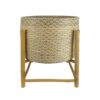 Sioux Seagrass Planter on Bamboo Stand