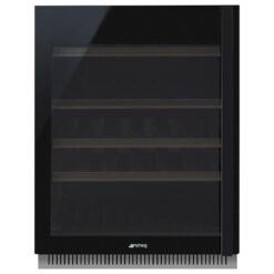 Smeg Dolce Stil Novo Left Hand Built-In Wine Cooler - Black