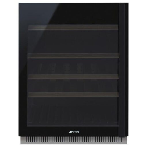 Smeg Dolce Stil Novo Left Hand Built-In Wine Cooler - Black