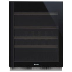 Smeg Dolce Stil Novo Right Hand Built-In Wine Cooler - Black