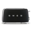 Smeg Retro Style 4 Slice Toaster Extra Wide - Black