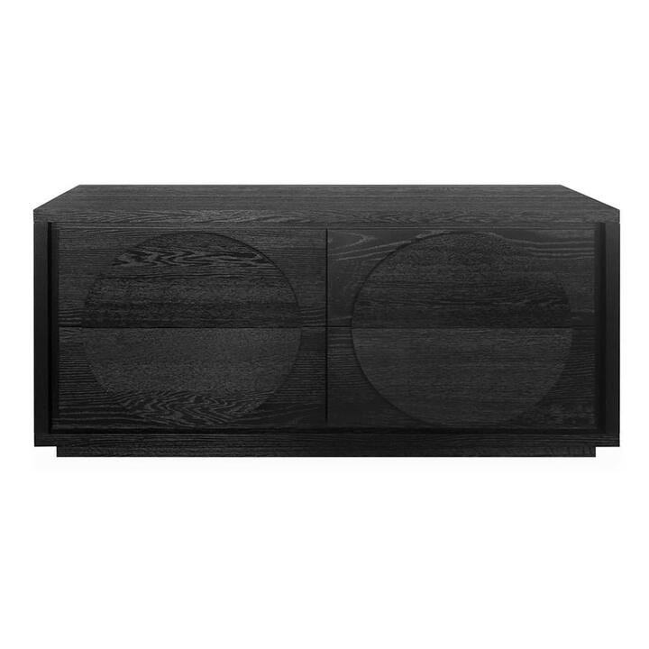 Sollen Wooden 4 Drawer Dressing Table, Espresso Black Sollen Wooden 4 Drawer Dressing Table, Espresso Black