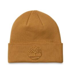 Tonal 3D Embroidery Beanie Wheat