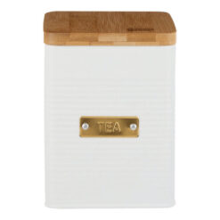 Typhoon Otto Square Tea Canister, 1.6 Litre, White