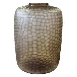 Victoria Glass Tall Vase, Smoke