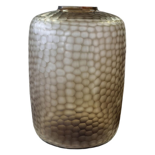 Victoria Glass Tall Vase, Smoke