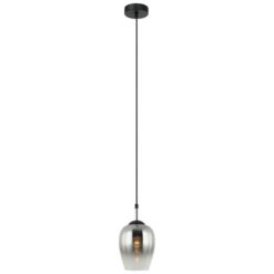 Vinum Glass Pendant Light, Chrome