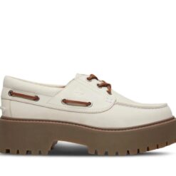 Women's Stone Street Boat Shoe White 6 US Womens