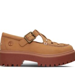 Women's Stone Street Buckle Shoe Beige 6 US Womens