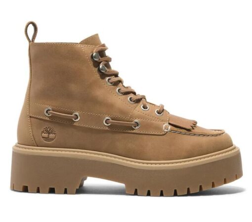 Women's Stone Street Mid Lace-Up Boot Wheat 6 US Womens