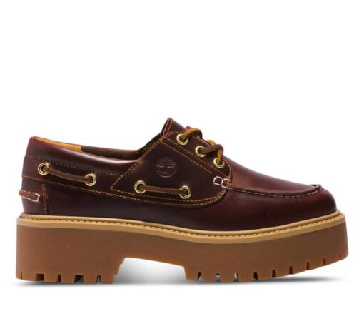 Women's Stone Street Premium Boat Shoe Red 6 US Womens