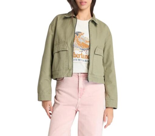 Women's Strafford Washed Canvas Jacket Green