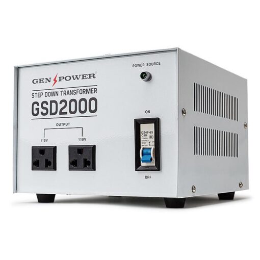 2000W GENPOWER Step Down Transformer 240V-110V Stepdown Voltage Converter AU-US