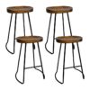 4x Bar Stools Tractor Seat 65cm