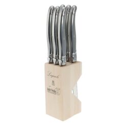 Andre Verdier Debutant Serrated Steak Knife Set, 6 Piece, Stainless Steel