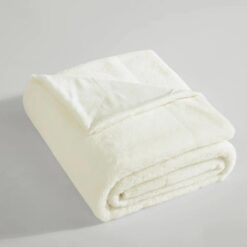 Ardor Benz Faux Fur Soft Plush Throw Rug 130x170cm Cream