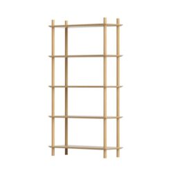 Artiss Bookshelf 5 Tiers Bookcase Display Shelves Wooden Storage Stand Rack Pine