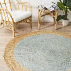 Atrium Polo Blue By Rug Culture - 240X240CM - ROUND